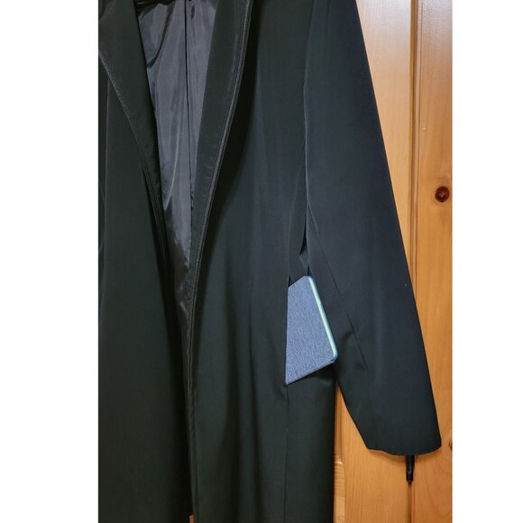 Anne Klein Classic Lined Hooded Jacket - Black (Sz XL) - Picture 6 of 8